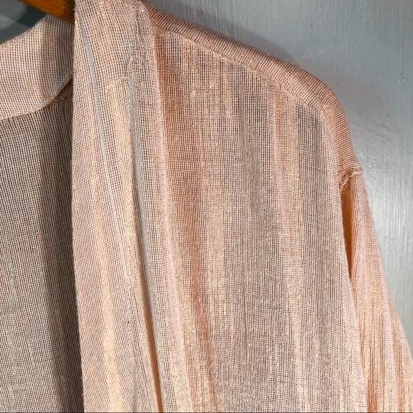 Anthropologie Hei Hei Light Weight Bomber Style Gold Metalic Thread - Picture 4 of 10